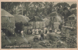 ST Kitts W.I. A Village Scene  Edit Moure Losada Basseterre - Saint Kitts And Nevis