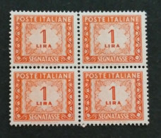 ITALIA 1947 - N° Catalogo Unificato 97 Quartina Nuova** - Taxe