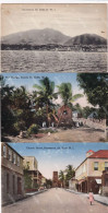 ST Kitts W.I. 3 Cards  Basseterre, Bridge Cayon ,  Church Street - Saint Kitts E Nevis