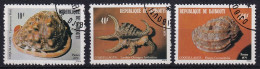 MiNr. 262 - 264 Dschibuti 1979, 22. Dez. Meeresschnecken - Conchas