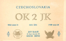 QSL Card Czechoslovakia Radio Amateur Station OK2JK Y03CD Jan Kalis - Radio Amatoriale