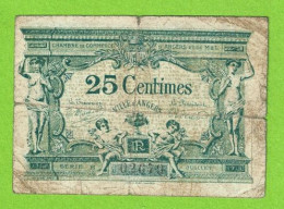 FRANCE / ANGERS / CHAMBRE DE COMMERCE / 25 CENT / NOVEMBRE 1917 - Chamber Of Commerce