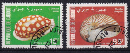 MiNr. 281 - 282 Dschibuti 1980, 12. Aug. Meeresfauna - Coneshells