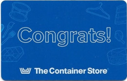 The Container Store,  U.S.A., Carte Cadeau Pour Collection, Sans Valeur # Containerstore-8 - Carta Di Fedeltà E Regalo