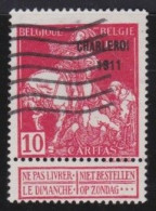 Belgie  .   OBP    .    107   .     O       .   Gestempeld     .   /   .   Oblitéré - 1910-1911 Caritas