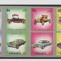 Yemen Mini Sheet Of Classical Autos Mint NH STAMP  MINT NH - Yemen