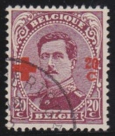 Belgie  .   OBP    .    155   .     O       .   Gestempeld     .   /   .   Oblitéré - 1918 Croix-Rouge