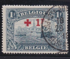 Belgie  .   OBP    .    160  (2 Scans)      .     O       .   Gestempeld     .   /   .   Oblitéré - 1918 Croix-Rouge