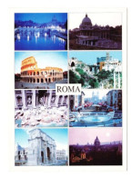 CPM  Italie Rome Multivue Timbre 2001 Bijoux Du Musée Etrusque - Tarjetas Panorámicas