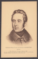 091490/ Alphonse De LAMARTINE, Poète, Romancier, Dramaturge, Prosateur Et Homme Politique - Schriftsteller