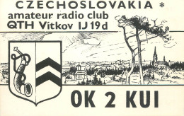 QSL Card Czechoslovakia Radio Amateur Station OK2KUI Y03CD 1983 Jorda - Radio Amateur