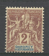 DAHOMEY N° 7 NEUF** LUXE  SANS CHARNIERE / Hingeless / MNH - Unused Stamps
