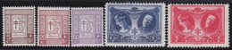 Belgie  .   OBP    .    240/244    .     *       .  Ongebruikt Met Gom   .   /    .   Neuf Avec Gomme - Unused Stamps