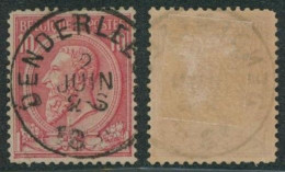 émission 1884 - N°46 Obl Simple Cercle "Denderleeuw" - 1884-1891 Leopoldo II