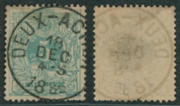 émission 1884 - N°45 Obl Simple Cercle "Deux-acren" - 1884-1891 Leopoldo II