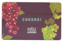 Whole Foods, U.S.A., Carte Cadeau Pour Collection, Sans Valeur, # Wholefoods-9 - Cartes De Fidélité Et Cadeau