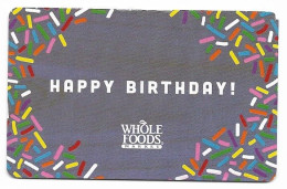 Whole Foods, U.S.A., Carte Cadeau Pour Collection, Sans Valeur, # Wholefoods-11 - Tarjetas De Fidelización Y De Regalo