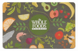 Whole Foods, U.S.A., Carte Cadeau Pour Collection, Sans Valeur, # Wholefoods-13 - Cartes De Fidélité Et Cadeau