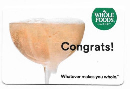 Whole Foods, U.S.A., Carte Cadeau Pour Collection, Sans Valeur, # Wholefoods-27 - Gift And Loyalty Cards