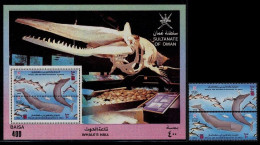 (157) Oman (sultanate)  Marine Mammals / Whales / Baleines / Wale / 1993  ** / Mnh  Michel 372-73 - Oman