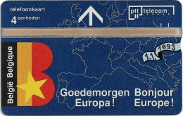 Netherlands - KPN - L&G - R040-02 - België, Goedemorgen Europa! - 302L - 02.1993, 4Units, 5.000ex, Mint - Privé
