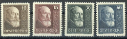 Österreich 1928 Michel Nummer 494-497 Postfrisch - Ungebraucht