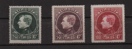 Belgien 1929:  MichelNr.: 263 Bis 265, Postfrisch | König, König Albert - 1929-1941 Grande Montenez