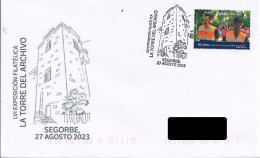 SPAIN. POSTMARK. THE ARCHIVE TOWER. SEGORBE. 2023 - Sonstige & Ohne Zuordnung