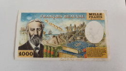 Billet Publicitaire 1000 Francs François Beauval - Autres & Non Classés