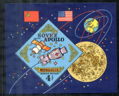 MONGOLEI Block 49, Bl.49 Mnh - Weltraum, Space, Espace, Soyuz, Apollo - MONGOLIA / MONGOLIE - Mongolei