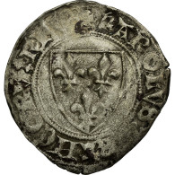 Monnaie, France, Blanc Guénar, TB+, Argent, Duplessy:377C - 1380-1422 Carlo VI Il Beneamato