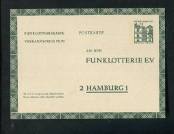 "BUNDESREPUBLIK DEUTSCHLAND" 1965, Funklotterie-Postkarte Mi. FP 11 ** (B0064) - Postcards - Mint