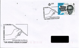 SPAIN. POSTMARK. A GENIUS COMES HOME. PAINT. A CORUÑA. 2023 - Altri & Non Classificati