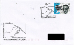 SPAIN. POSTMARK. A GENIUS COMES HOME. PAINT. A CORUÑA. 2023 - Sonstige & Ohne Zuordnung