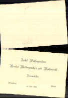 713667 Einladung Hochzeit Vermählung Ulrichsberg 1938 Gleink Steyr Josef Wolfsgruber Maria Wochenalt - Boda