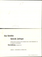 Einladung Hochzeit Eva Heindler Heinrich Zeilinger Sierning Steyr Schiedlberg 1958 - Mariage