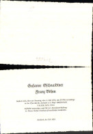 713664 Einladung Hochzeit Vermählung Aschach 1954 Susanne Geschnaidtner Franz Böhm  - Hochzeit