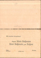 713661 Einladung Hochzeit Vermählung Sierning Steyr Alois Rußmann Anni Kaspar 1942 - Wedding