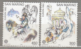 EUROPA CEPT 1982 San Marino History Mi 1249-1250 MNH(**) #22608 - Nuevos