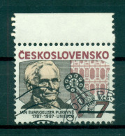 Tchécoslovaquie 1987 - Y & T N. 2738 - Jan Evangelista Purkyne (Michel N. 2927) - Usados