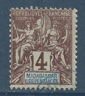 MADAGASCAR , Colonie Française  . 4 Cts , 1896 à 1899 , N° YT 30 , Voir Scans , µ - Andere & Zonder Classificatie