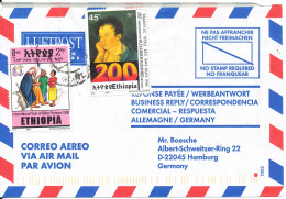 Ethiopia Air Mail Cover Sent To Germany - Etiopia