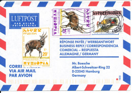 Ethiopia Air Mail Cover Sent To Germany 17-4-2002  BIRD Stamp - Ethiopia