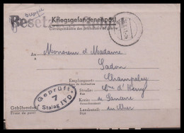 Deutschland 1941: Kriefgsgefangenenpost  | Weltkrieg, Besatzung, Gefangenenpost | Torgau, Herry;Cher - Correos De Prisioneros De Guerra