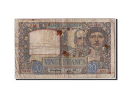 Billet, France, 20 Francs, 20 F 1939-1942 ''Science Et Travail'', 1941 - 20 F 1939-1942 ''Science Et Travail''