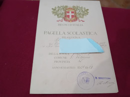 PAGELLA PERIODO FASCISMO - Diploma & School Reports