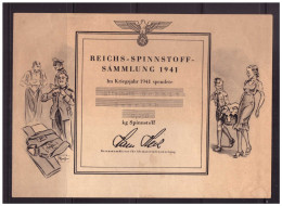 Dt- Reich (023972) Reichs- Spinnstoffsammlung Im Kriegsjahr 1941 - Documenti