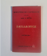 Carte TIRAGE Année 1893 SAILLAGOUSE Carte  1 Sur 100.000  Ministère De L' Intérieur - Librairie Hachette - Cartes Géographiques