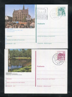 "BUNDESREPUBLIK DEUTSCHLAND" 1978 Ff., 2 Bildpostkarten Je Mit Bildgleichem Stempel Ex "BOCHOLT" (B0070) - Postales Ilustrados - Usados