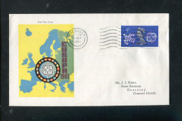 "GROSSBRITANIEN" 1961, Mi. 347 FDC Mit Rueckseits Lokalmarken (B0071) - 1952-1971 Pre-Decimale Uitgaves